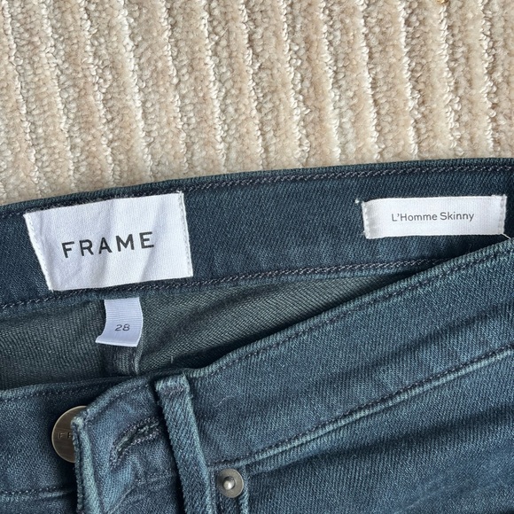 Like New Frame Denim Dark Blue Skinny Jeans size 28 - Picture 3 of 5